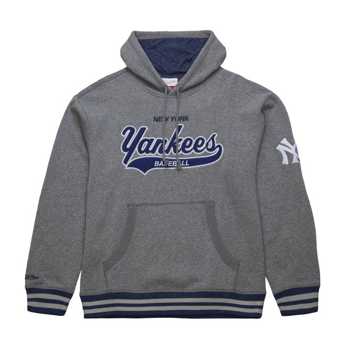 Mitchell & Ness Snow Washed Fleece Hoodie Vintage Logo New York Yankees