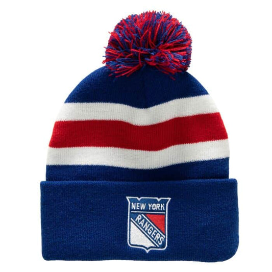 Mitchell & Ness Stripe Pom Knit New York Rangers