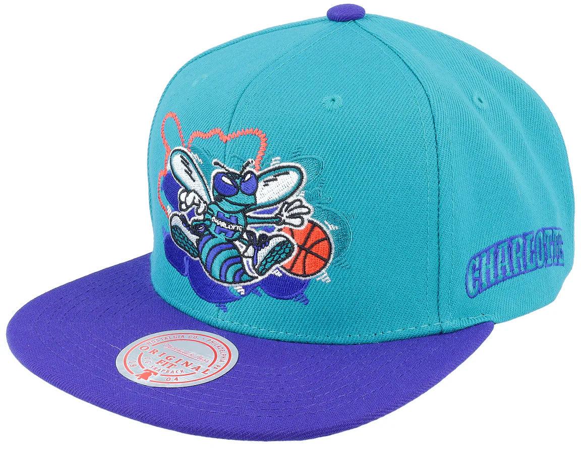 Mitchell & Ness Charlotte Hornets Blur Snapback HWC