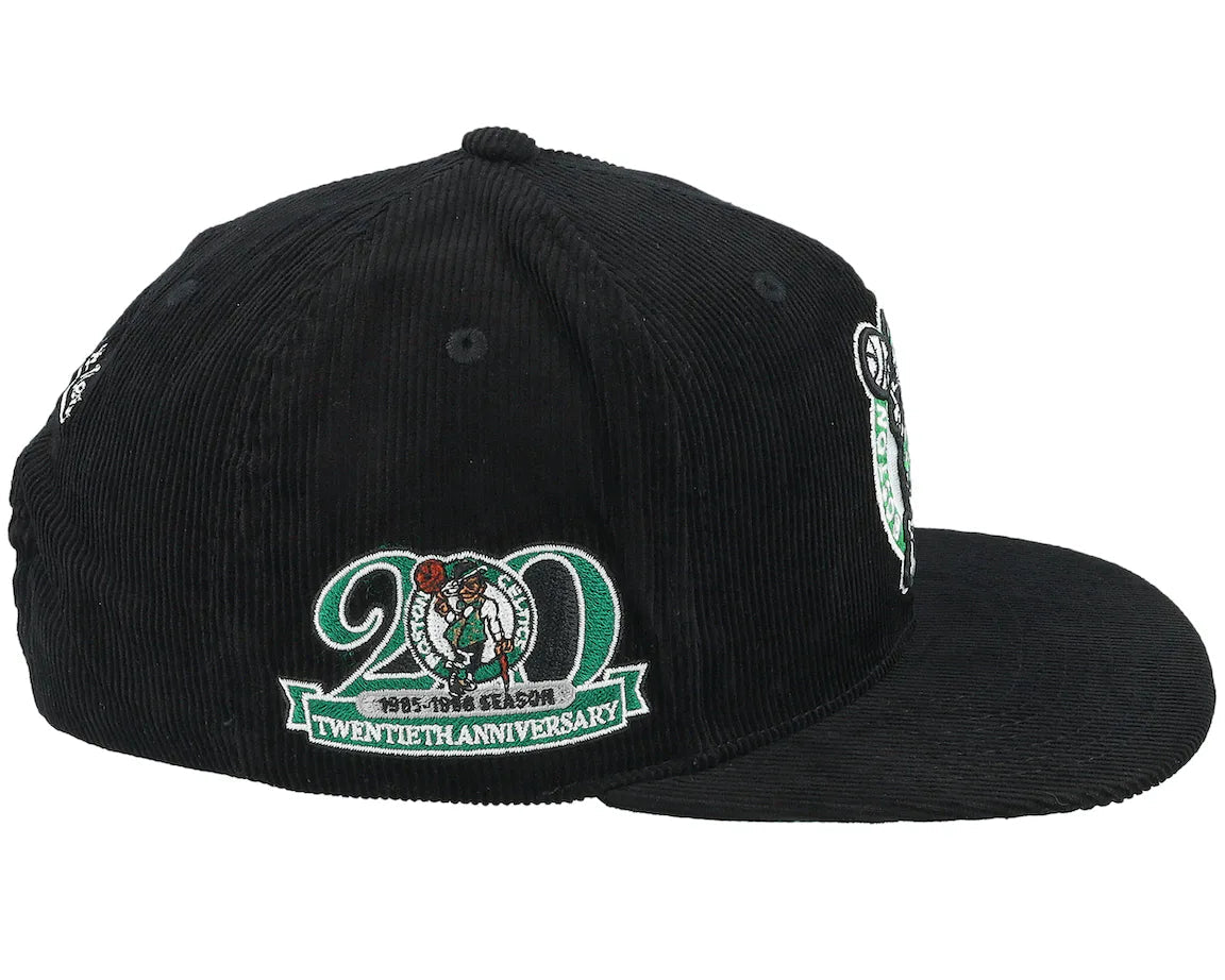 Mitchell & Ness Boston Celtics Black Corduroy Snapback