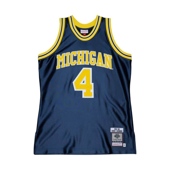 Mitchell & Ness Authentic Chris Webber University of Michigan Road 1991 Jersey