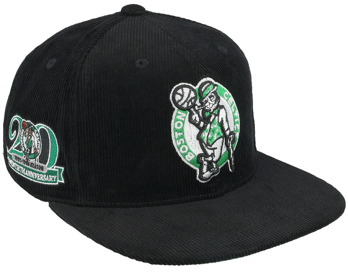 Mitchell & Ness Boston Celtics Black Corduroy Snapback