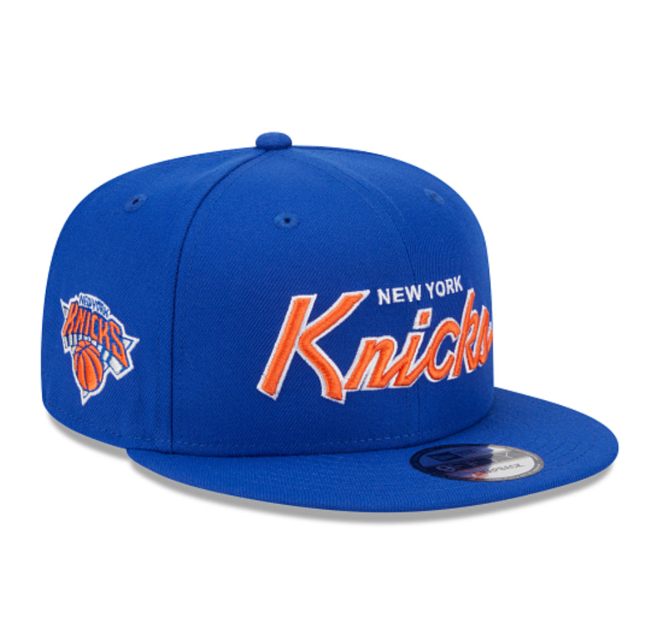 New Era New York Knicks Main Script 9FIFTY Snapback Hat