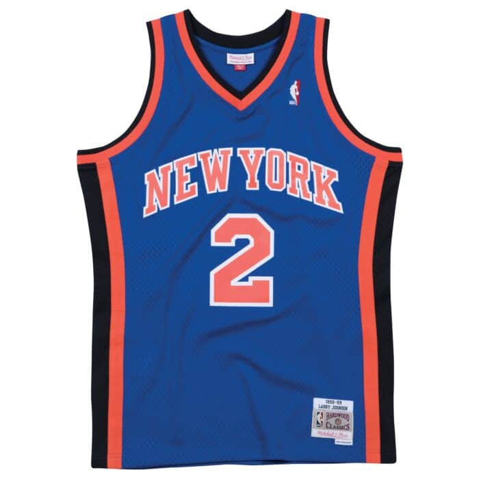 Mitchell & Ness Swingman Larry Johnson New York Knicks Road 1998-99 Jersey