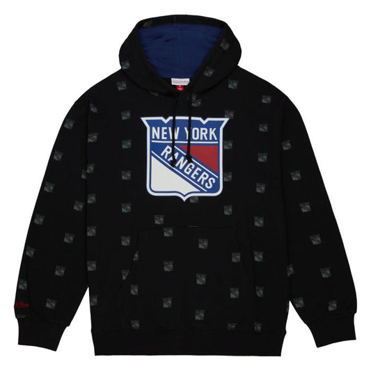 Mitchell & Ness AOP Fleece Hoodie New York Rangers