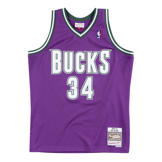 Mitchell & Ness Swingman Jersey Milwaukee Bucks Road 2000-01 Ray Allen