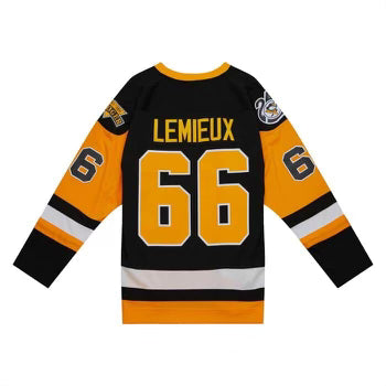 Mitchell & Ness Blue Line Mario Lemieux Pittsburgh Penguins 1991 Jersey