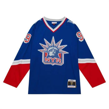 Mitchell & Ness Blue Line Wayne Gretzky New York Rangers 1996 Jersey