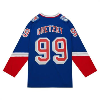 Mitchell & Ness Blue Line Wayne Gretzky New York Rangers 1996 Jersey