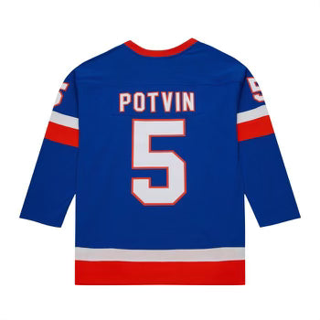 Mitchell & Ness Blue Line Dennis Potvin New York Islanders 1982 Jersey