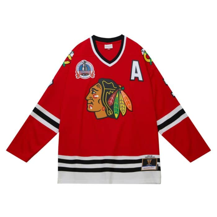 Mitchell & Ness Blue Line Chris Chelios Chicago Blackhawks 1991 Jersey