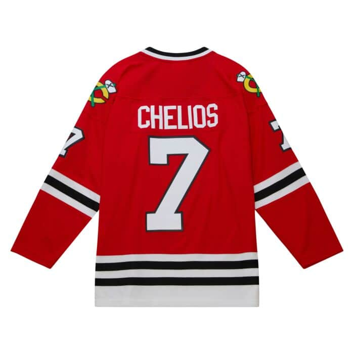 Mitchell & Ness Blue Line Chris Chelios Chicago Blackhawks 1991 Jersey